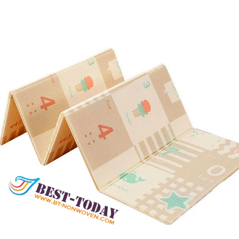1.8*2m 1cm XPE Foam High Quality Foldable Kids Crawling Game Play Mat with Many Beautiful Pattern