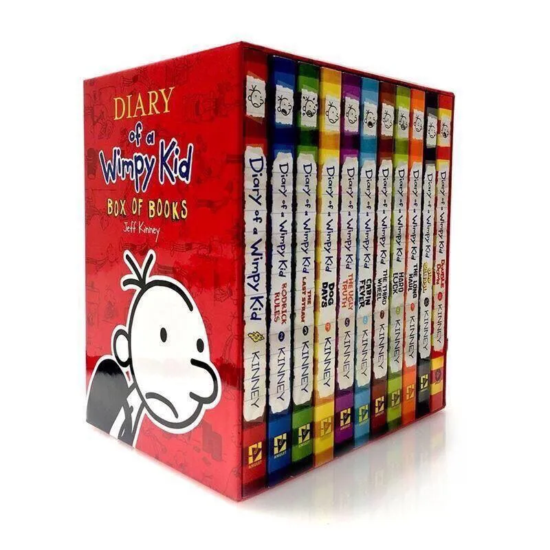 14 Books/Set Diary of a Wimpy Kid Comic Set Learning English Language Books for Children Kids Story Books in English
