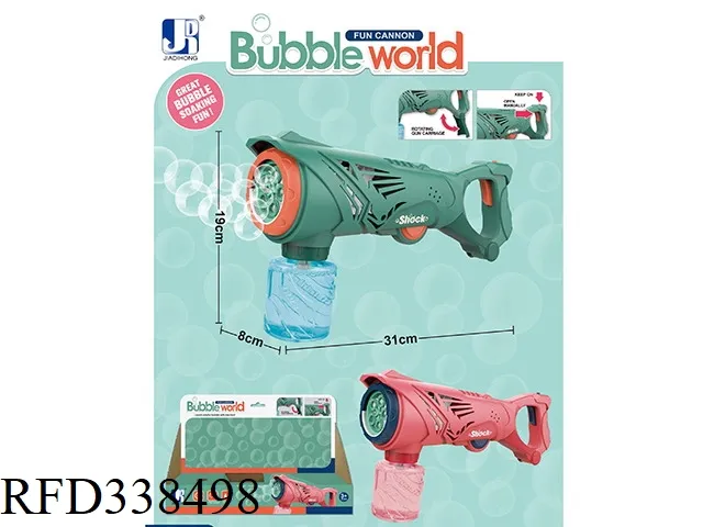 2020 New Electric Light Music Camera Bubble Machine with Bubble Liquid Kids Toy