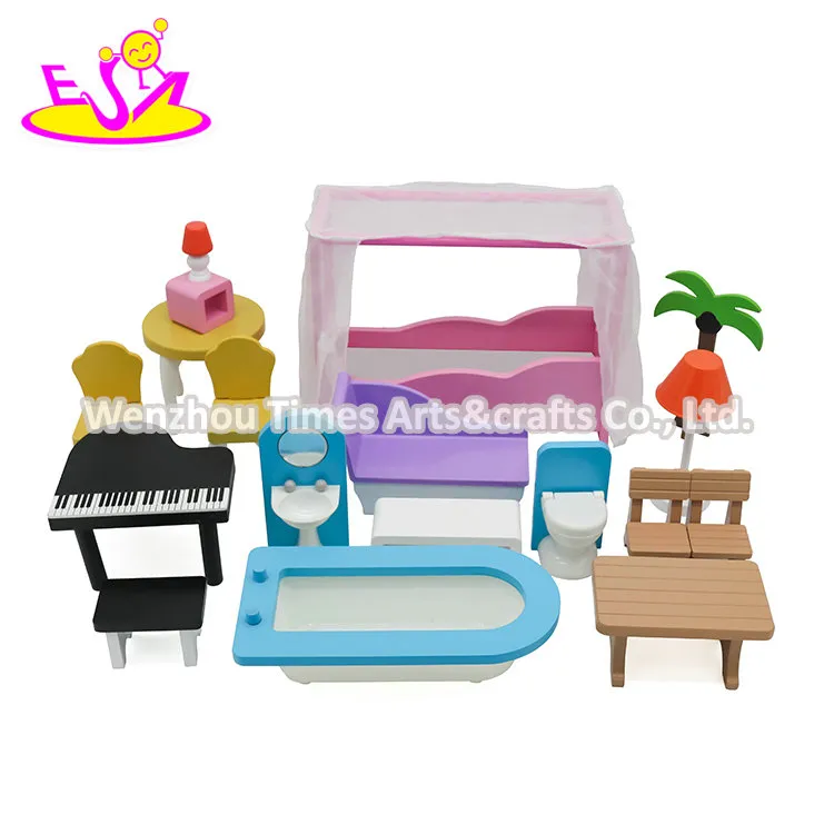 2020 New Released Kids Wooden Majestic Mansion Dollhouse Toy with Lift W06A412