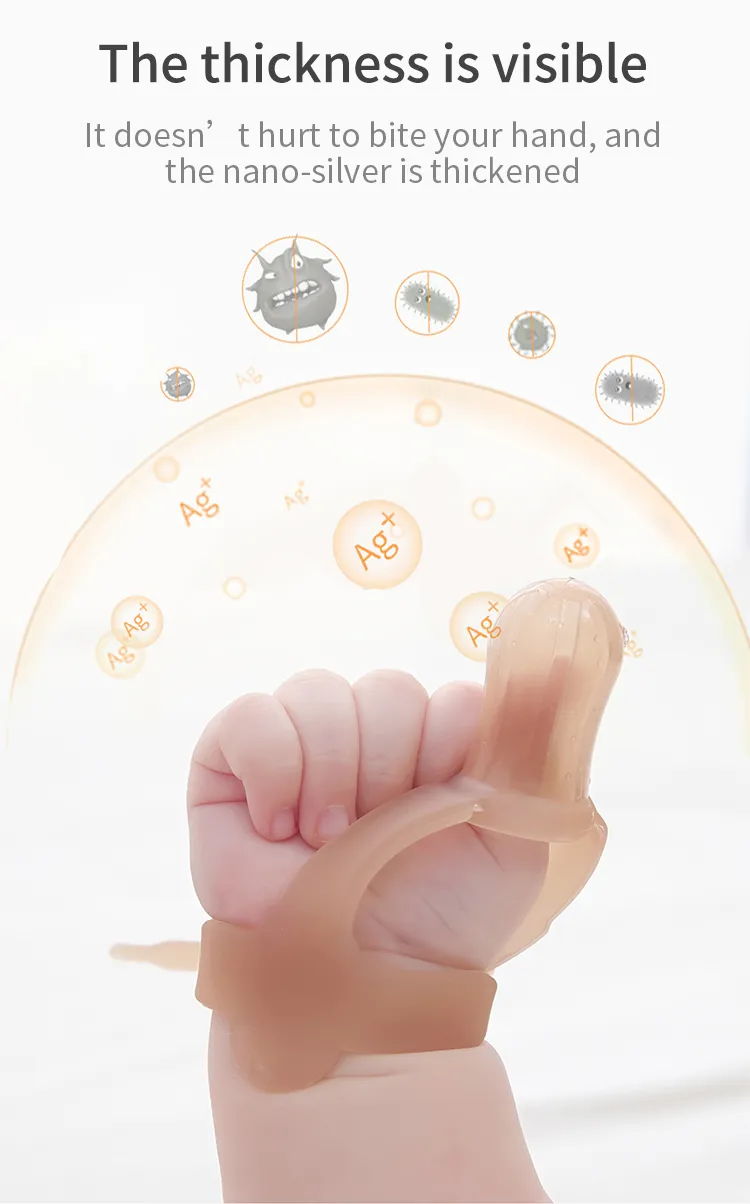 2021 New Baby Teeether Chew Toy Baby Teether Silicone Baby Newborn Teethers