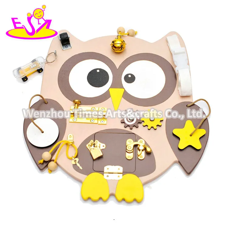 2021top Sale Educational Learning Owl Busy Board Toys for Child W12D279