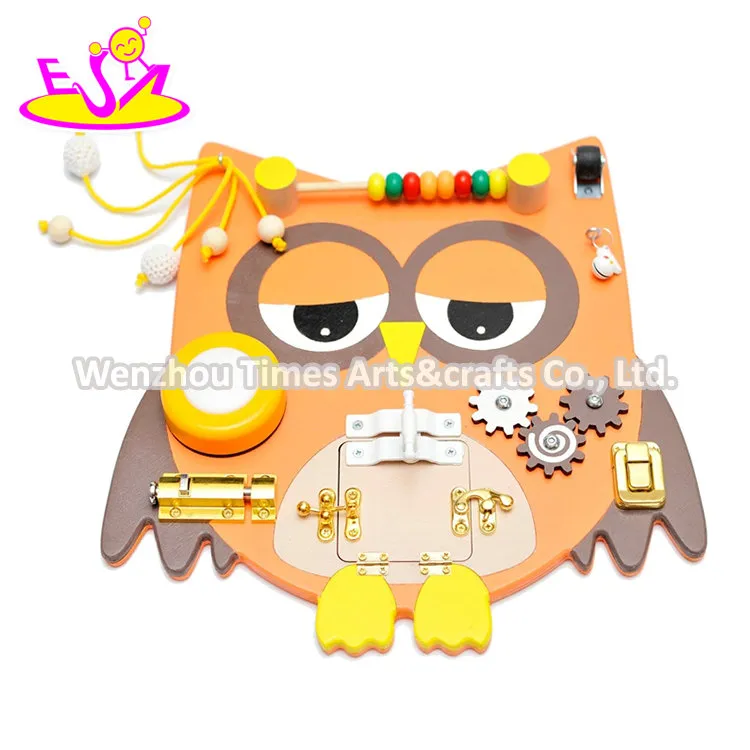 2021top Sale Educational Learning Owl Busy Board Toys for Child W12D279