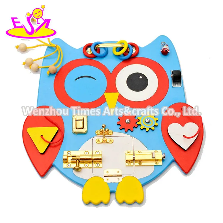 2021top Sale Educational Learning Owl Busy Board Toys for Child W12D279