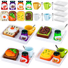 Here's an overview of miniature food and kitchen sets and their features
