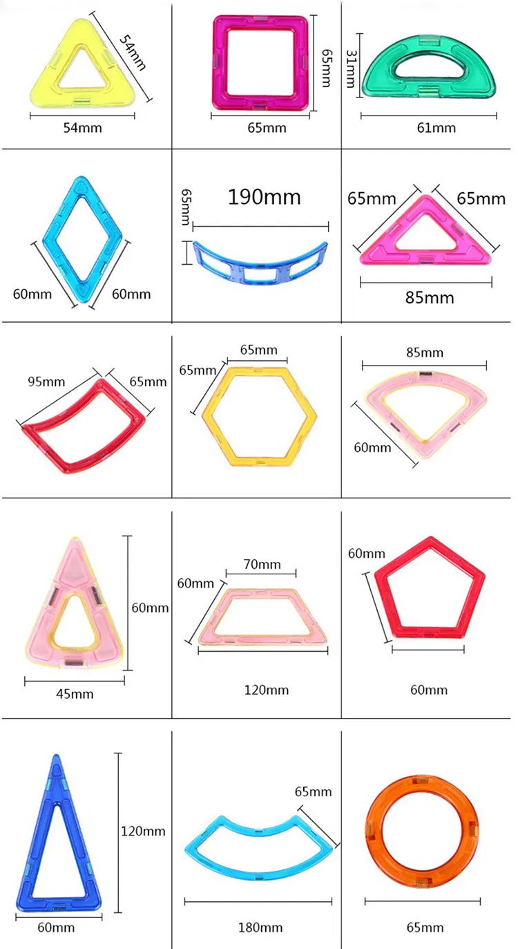 30PCS Magnetic Blocks Designer Educational Building Toys for Children