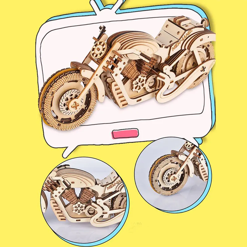 3D Wooden Car Robot Puzzle Toy for Kids 2 Years up Educational Toy for Preschool Learning Aids Shape Sorting Building Block Toy for Children Baby Boys Girls
