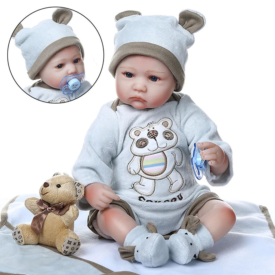 40cm Reborn Baby Preemie Doll Lifelike Little Boy Baby in Blanket Hand Rooted Hair High Quality Doll Collectibles
