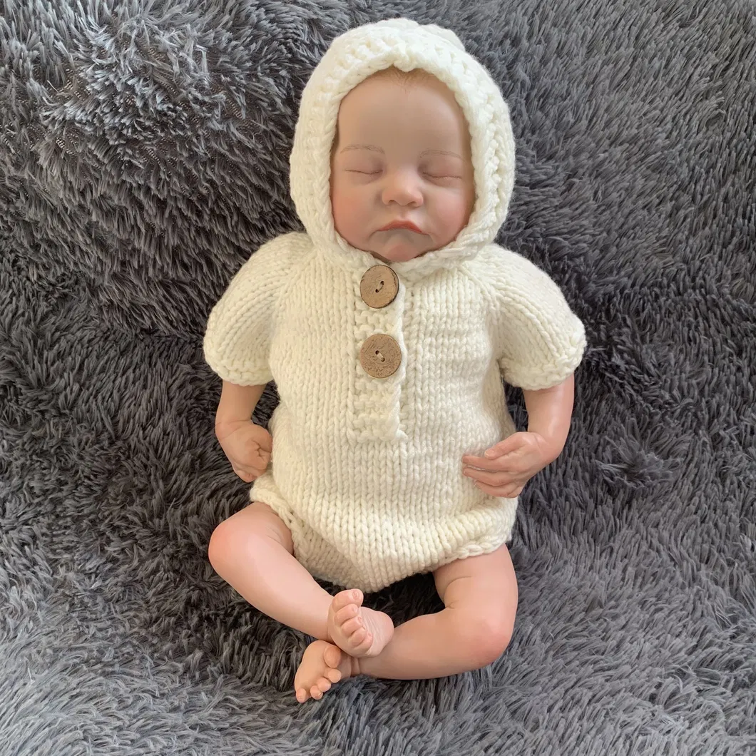 48cm Hand-Drawing Reborn Baby Doll Levi Premie Baby Boy Lifelike Real Soft Touch Cuddly Baby 100% Handmade Doll