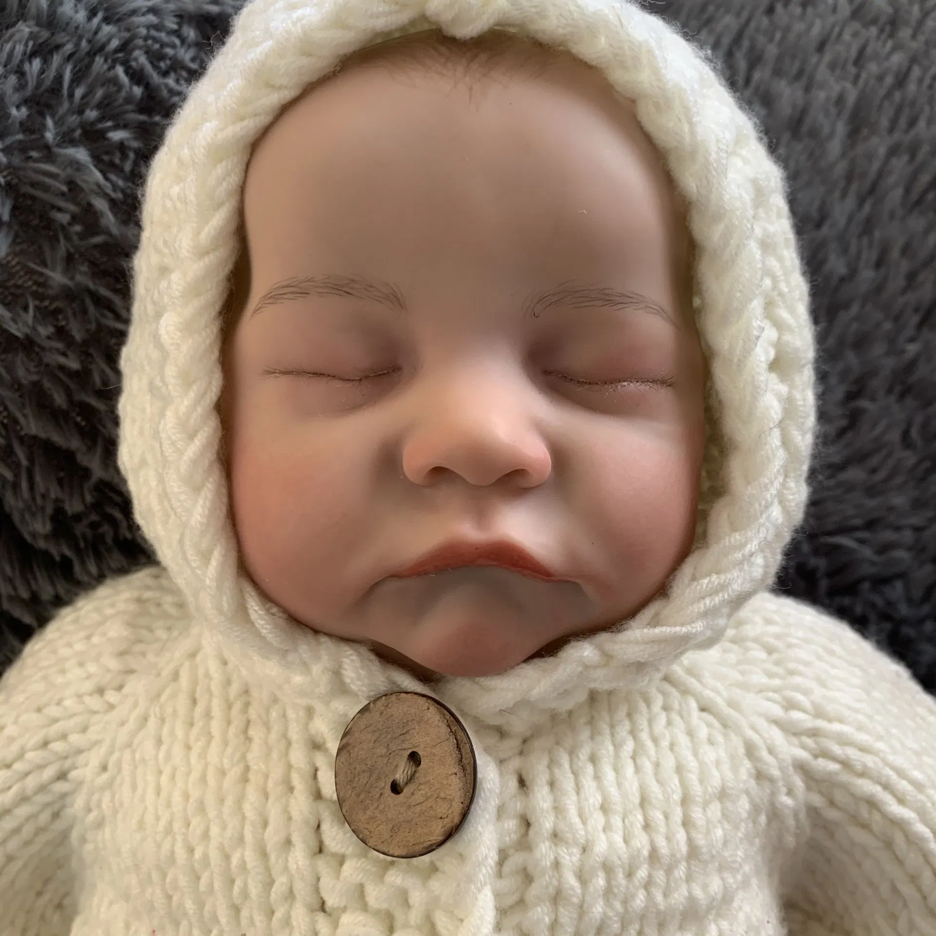 48cm Hand-Drawing Reborn Baby Doll Levi Premie Baby Boy Lifelike Real Soft Touch Cuddly Baby 100% Handmade Doll