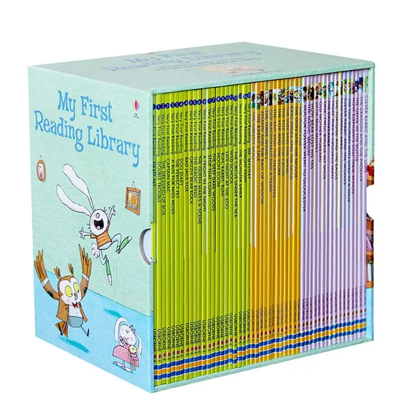 50 Books/Set Usborne My First Reading Library English Picture Books Baby Early Childhood Words Learning Gift for Kids