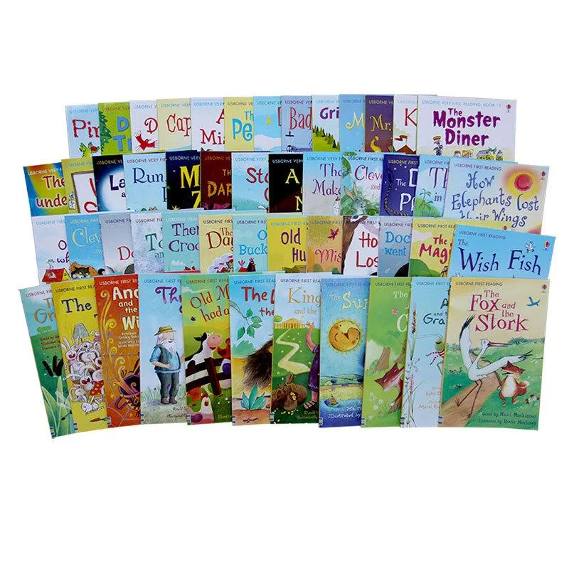 50 Books/Set Usborne My First Reading Library English Picture Books Baby Early Childhood Words Learning Gift for Kids