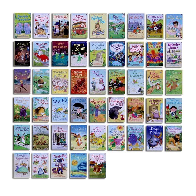 50 Books/Set Usborne My First Reading Library English Picture Books Baby Early Childhood Words Learning Gift for Kids
