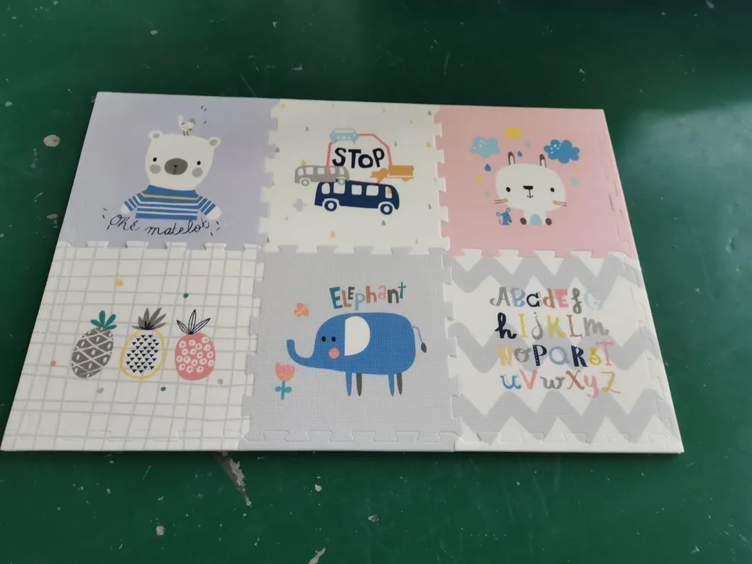 6 PCS XPE Kids Foam Play Alphabet ABC Plus Numbers Puzzle Mat for Children Education