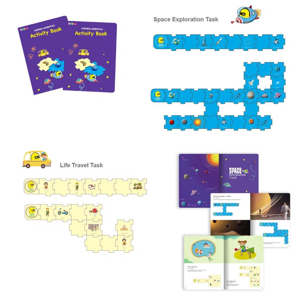 All-in-One Children Educational Intellectual Learning Resources Coding Programming Baby Robot Toys for Kindergarten Kids