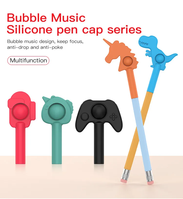 Amazon Hot-Selling Learning Stationery Pen Cap Fidget Toy Pen Children′s Gifts