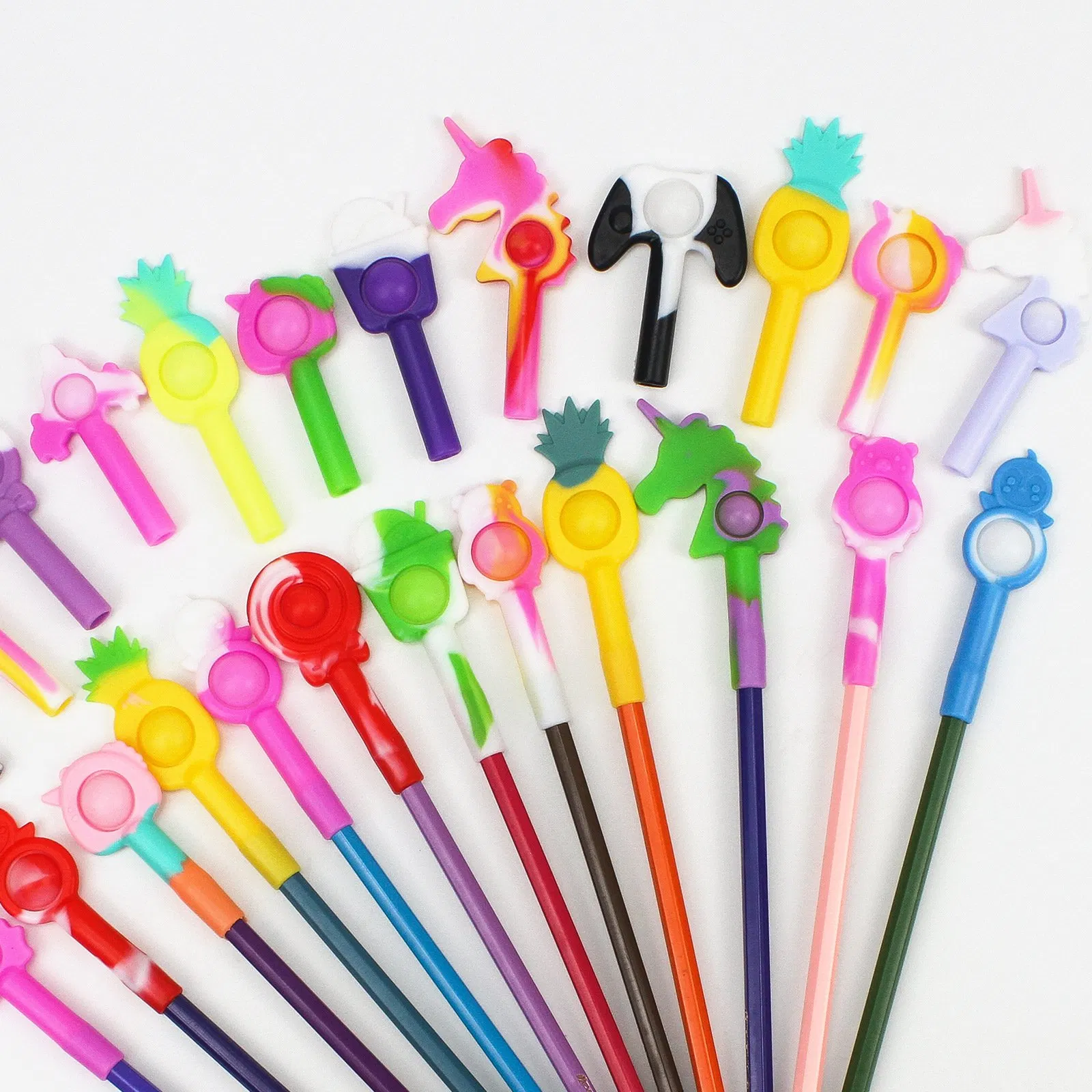 Amazon Hot-Selling Learning Stationery Pen Cap Fidget Toy Pen Children's Gifts