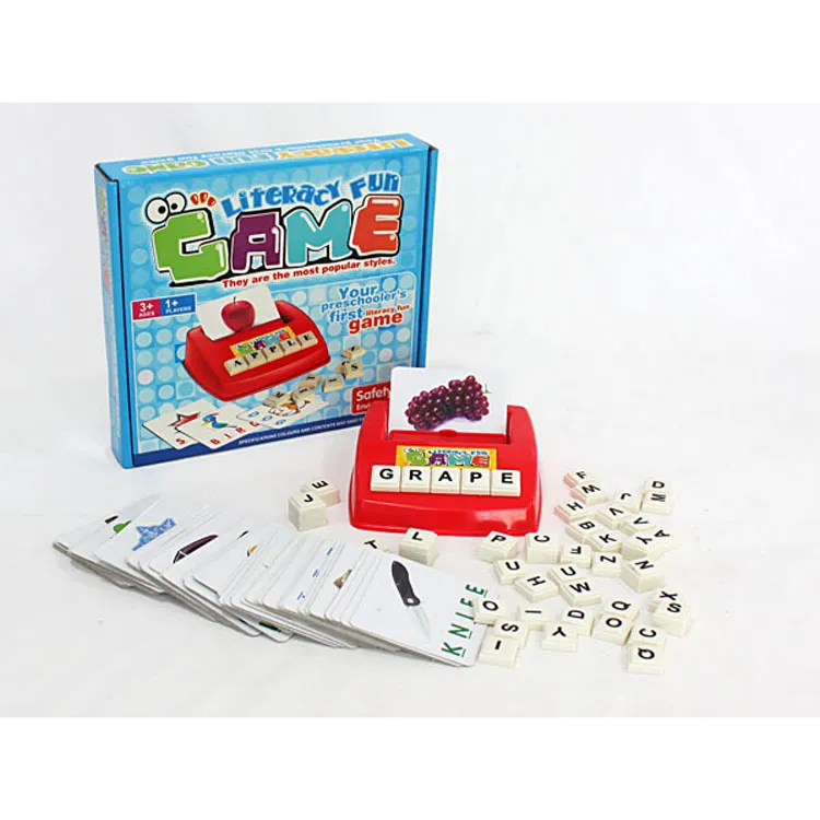 Baby Learn English Match Puzzle Preschool Educational Toys Literacy Game