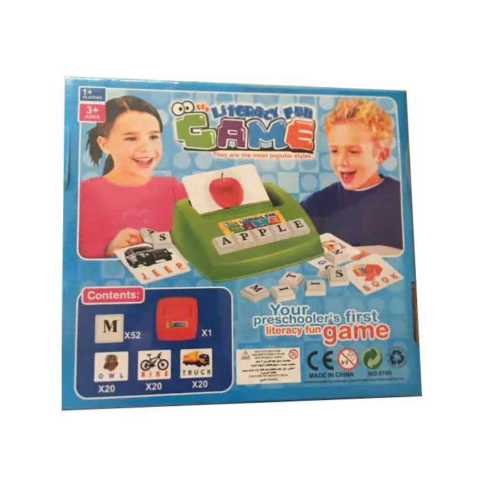 Baby Learn English Match Puzzle Preschool Educational Toys Literacy Game