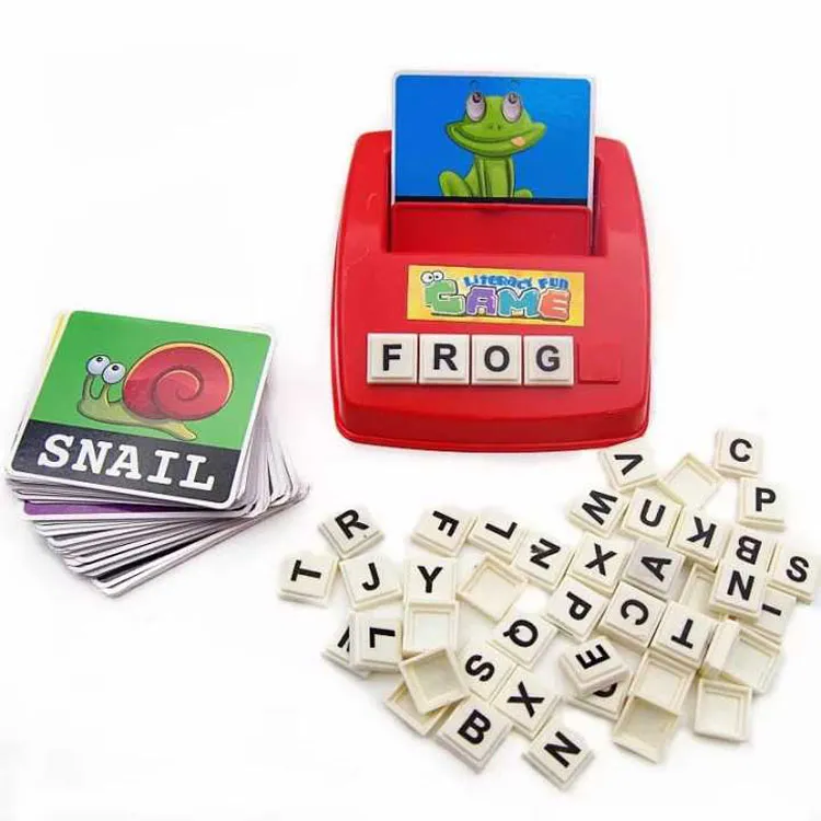 Baby Learn English Match Puzzle Preschool Educational Toys Literacy Game