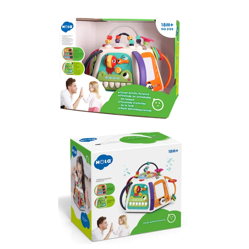 Baby Toddler Toy Activity Center Forest Activity Pyramid with Differents Games/ Light/Music and Sound Effects Intelligent Toy