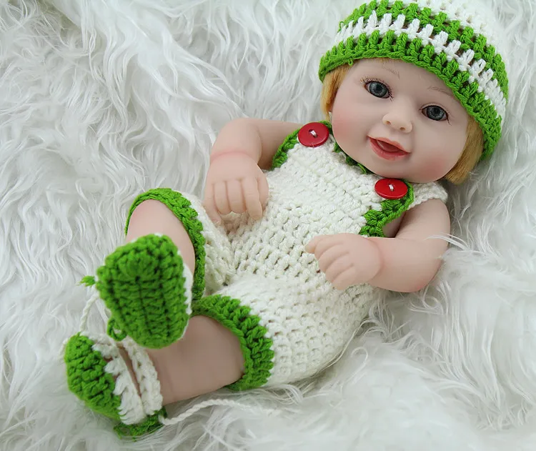 Bonecas Bebe Reborn 10 Inch Full Vinyl Baby Doll Kids Plamate Toys