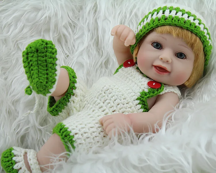 Bonecas Bebe Reborn 10 Inch Full Vinyl Baby Doll Kids Plamate Toys