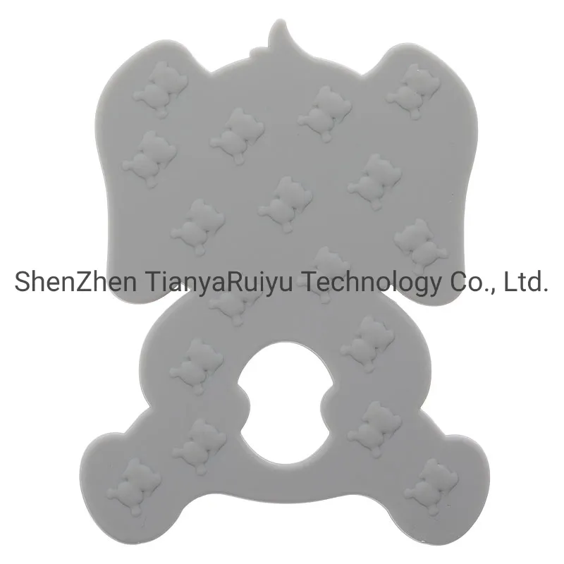 BPA Free Food Grade Silicone Baby Teething Beads Sitting Elephant Teether