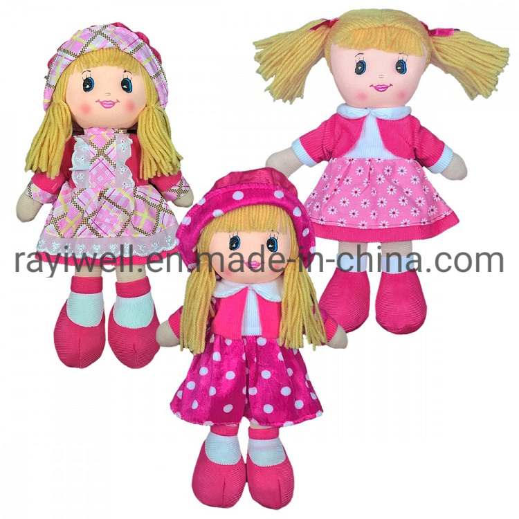 BSCI Sedex Smeta Audited Toy Factory Personalized Cloth Dolls Stuffed Custom Plush Rag Doll