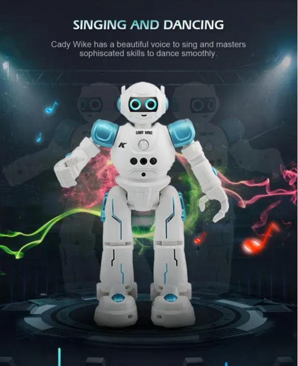 Children Electric Toy Remote Control Robot Gesture Sensing Dancing Robot Puzzle Educational Toy
