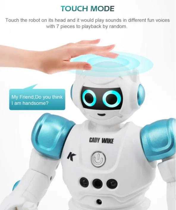 Children Electric Toy Remote Control Robot Gesture Sensing Dancing Robot Puzzle Educational Toy