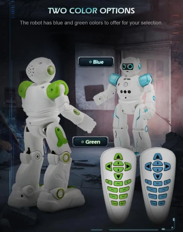 Children Electric Toy Remote Control Robot Gesture Sensing Dancing Robot Puzzle Educational Toy