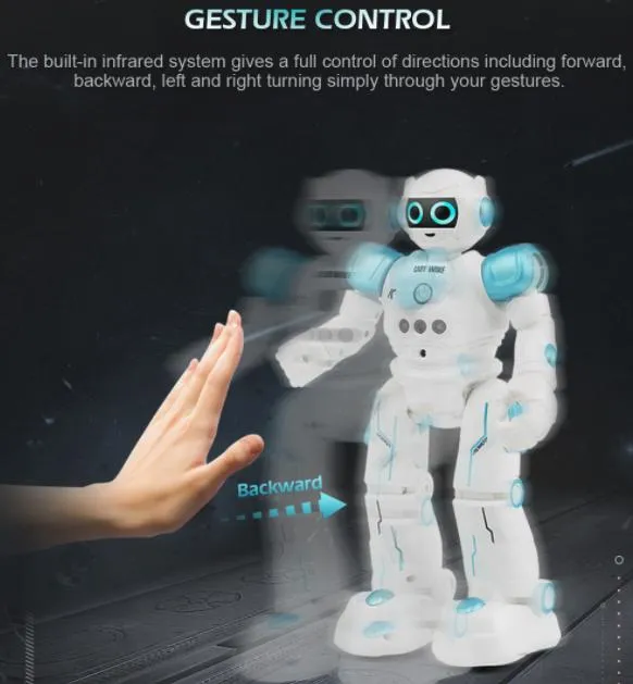 Children Electric Toy Remote Control Robot Gesture Sensing Dancing Robot Puzzle Educational Toy