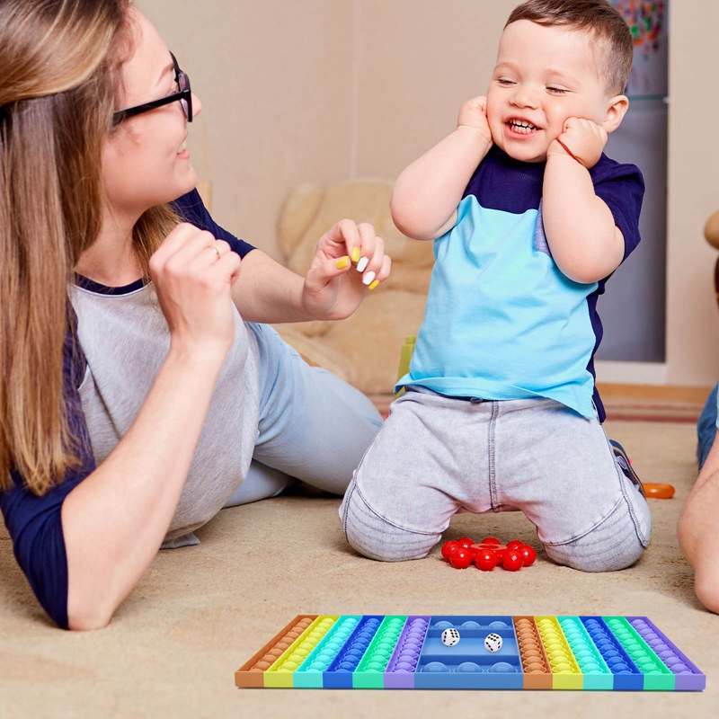 Children Finger Bubble Checkerboard Push Pop Sensory Fidget Toy