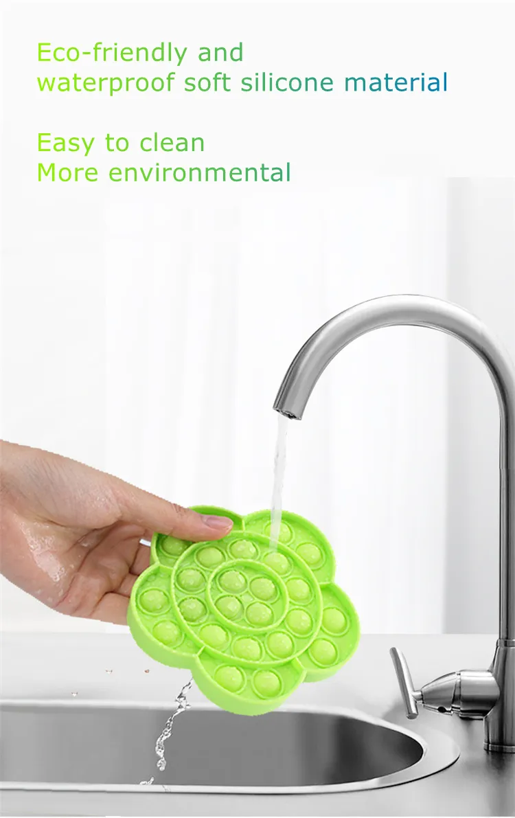 Children Silicone Anti Stress Popping Bubble Thinking Game Pop Its Fidget Toys for Educational