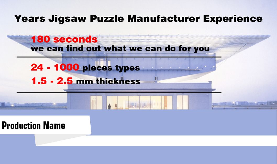 Children Toys Learning Toys Customized Printing Puzzle Game
