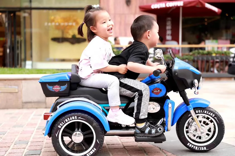 China Factory Remote Control Kids Electric Motorcycle /3 Wheels Wholesale Baby Toyskids Bigger Size Harley Motor/ Ride on Toy Battery Power Toys Cem--22