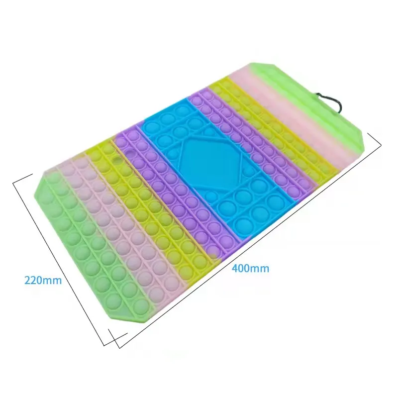 Christmas Gift New Silicone Pop Its Push Bubble Sensory Kids Iq Puzzle Chess Game Squeeze Stress Relief Dimple Educational Fidget Toy of Baby Learning Resources