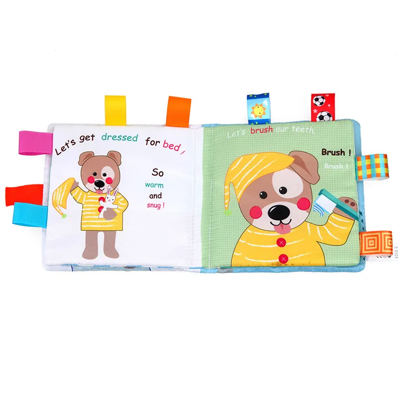 Cloth Baby Book Intelligence Development Educational Toy Soft Cloth Learning Cognize Books