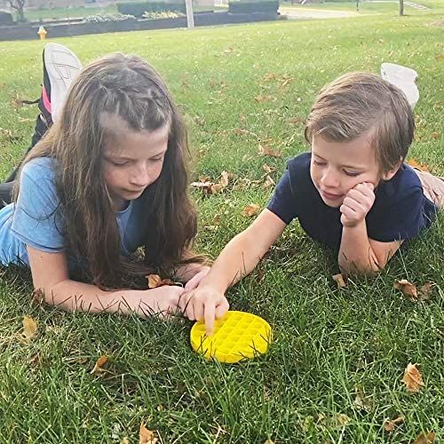 Colorful Push Pop Pop Bubble Sensory Fidget Toy Squeeze Sensory Siliconetoy