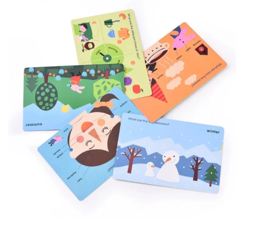 Custom Flash Learning Cards Educational Cards Alphabet Counting Matching Go Fish