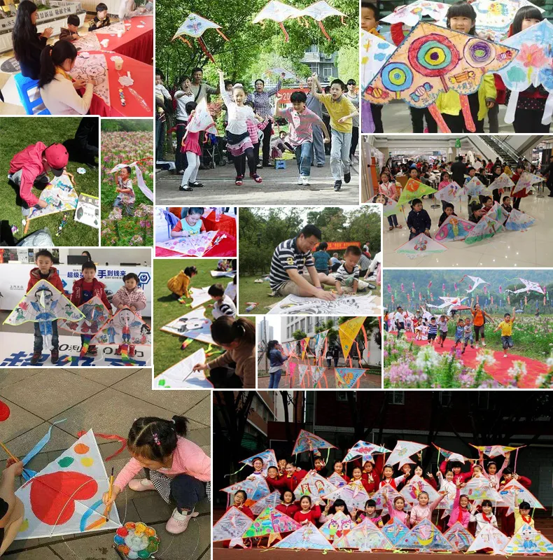 Custom New Outdoor Education Promotion Gift/Beach DIY Kite Toy for Kids/Child with Logo