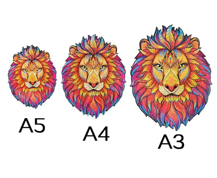 Custom Wooden Jigsaw Puzzles Wooden Animal Puzzles Toddlers Educational Gifts 3D Puzzle