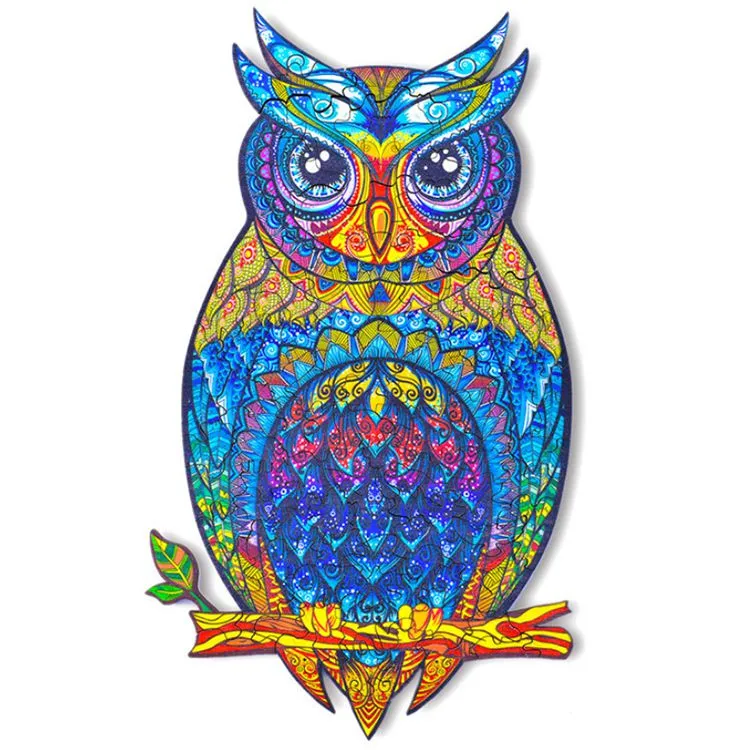 Custom Wooden Jigsaw Puzzles Wooden Animal Puzzles Toddlers Educational Gifts 3D Puzzle