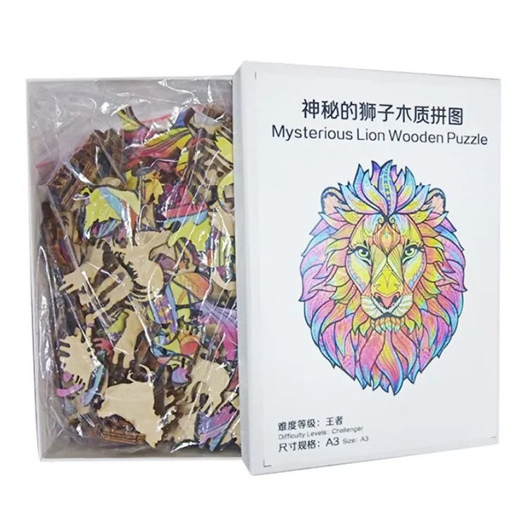 Custom Wooden Jigsaw Puzzles Wooden Animal Puzzles Toddlers Educational Gifts 3D Puzzle