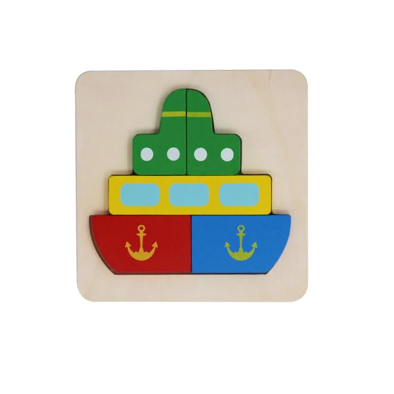 Custom Wooden Puzzle Children Educational Toys Montessori Blocks Puzzle