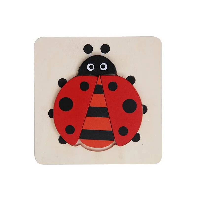 Custom Wooden Puzzle Children Educational Toys Montessori Blocks Puzzle