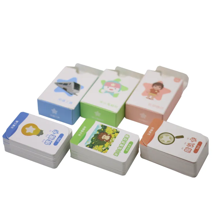Customized Educational Flash Learning Cards Printing Story Cards
