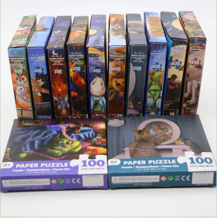 Customized Wholesale Educational Toys 1000PCS Paper Jigsaw Puzzles with Fsc Certified