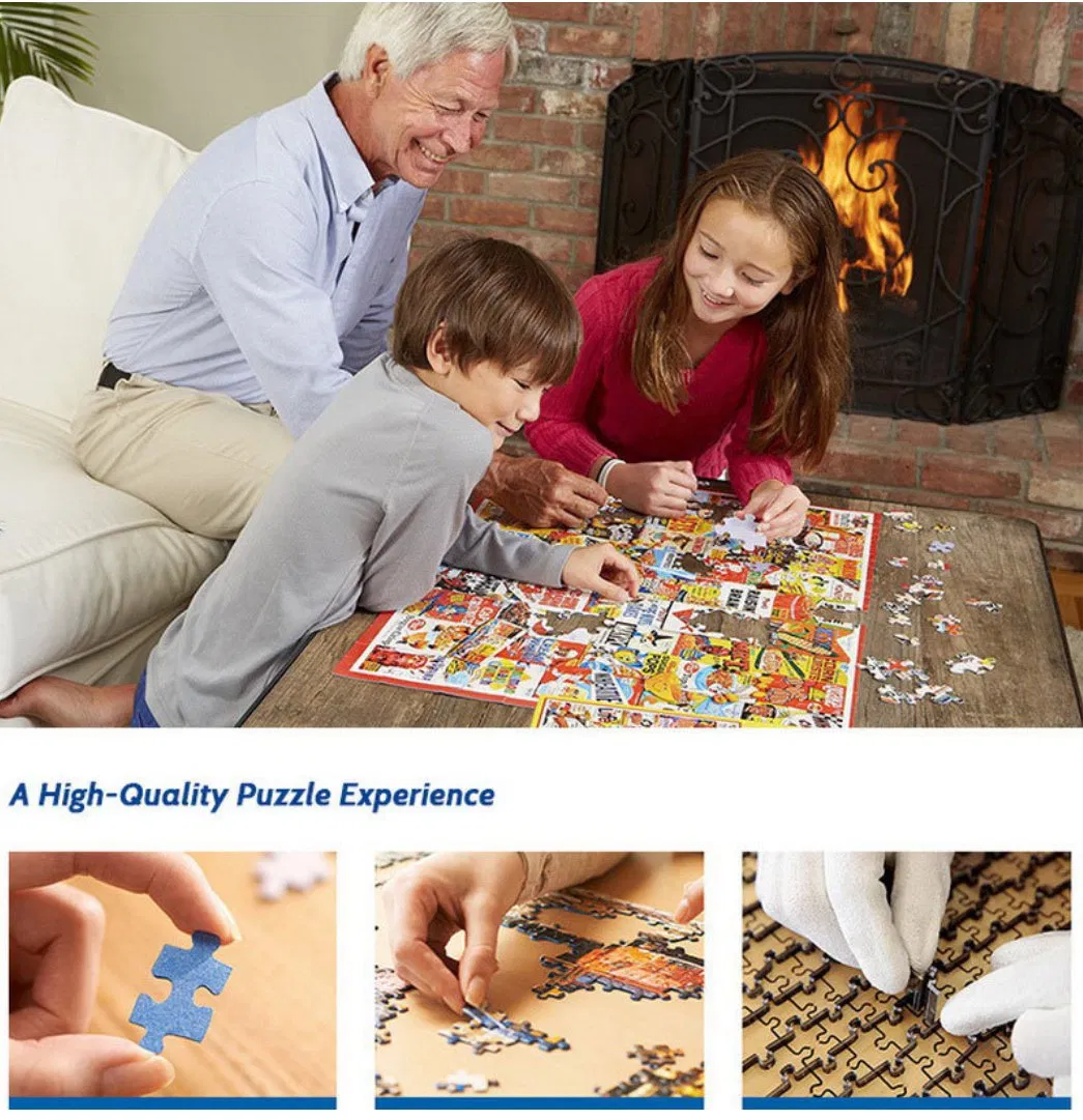Customized Wholesale Educational Toys 1000PCS Paper Jigsaw Puzzles with Fsc Certified